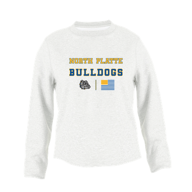 North Platte Bulldogs Spirit Flag Women's Sweatshirt