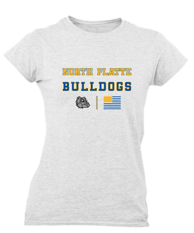 North Platte Bulldogs Spirit Flag Women's SS T-Shirt