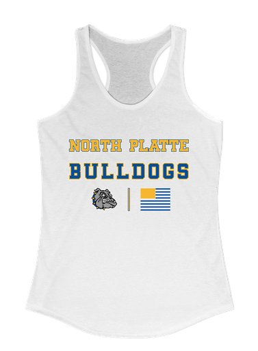 North Platte Bulldogs Spirit Flag Women's Tank Top