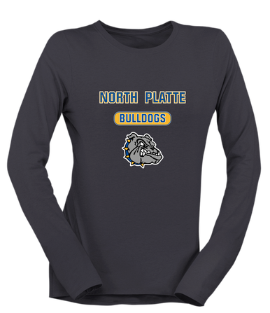North Platte Bulldogs Mascot #3 Women's Premium LS T-Shirt