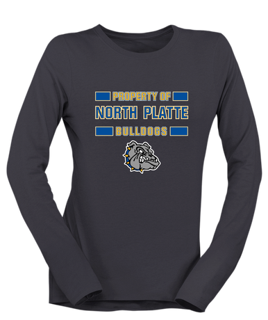 North Platte Bulldogs Property Of Women's LS T-Shirt