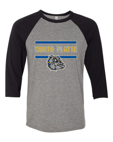 North Platte Bulldogs Mascot #4 Men's Baseball T-Shirt