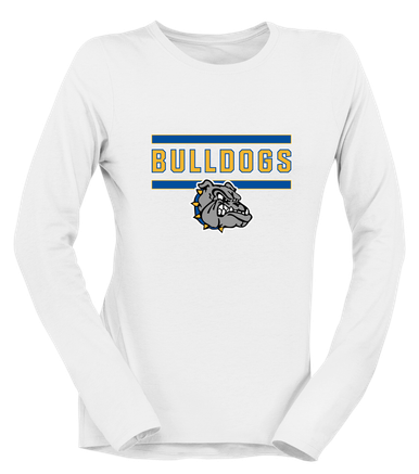 North Platte Bulldogs Mascot #5 Women's LS T-Shirt