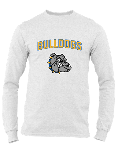 North Platte Bulldogs Mascot #6 Men's LS T-Shirt