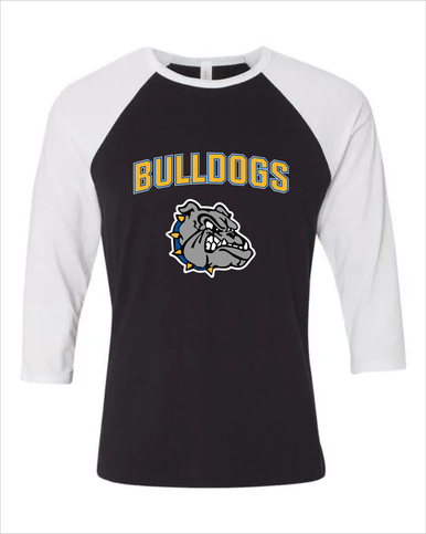 North Platte Bulldogs Mascot #6 Women's Baseball T-Shirt