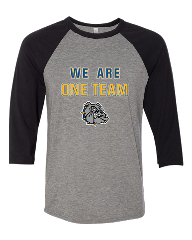 North Platte Bulldogs We Are One Team Men's Baseball T-Shirt