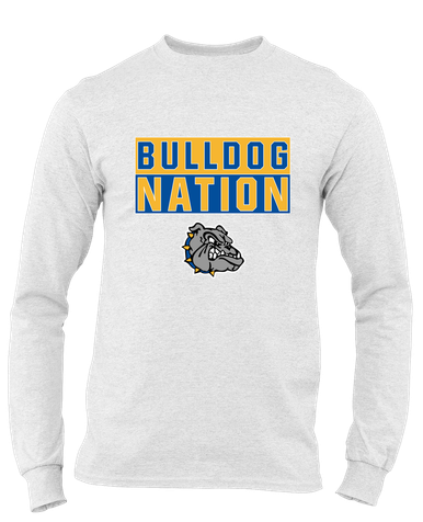 North Platte Bulldogs Nation #1 Men's LS T-Shirt