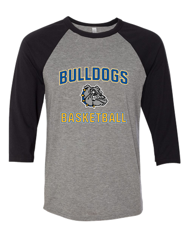 North Platte Bulldogs Basketball #1 Men's Baseball T-Shirt