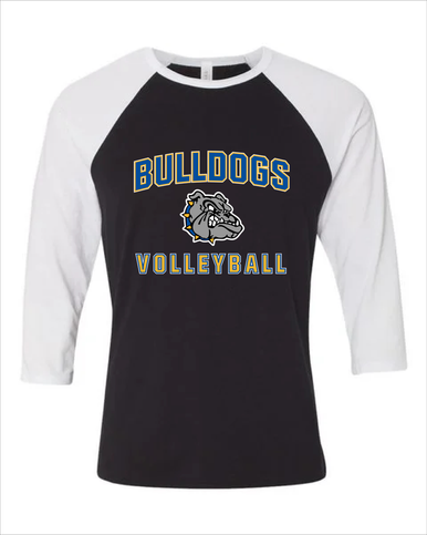 North Platte Bulldogs Volleyball Women's Baseball T-Shirt