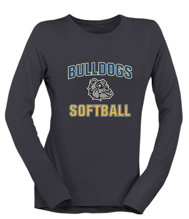 North Platte Bulldogs Softball #1 Women's Premium LS T-Shirt