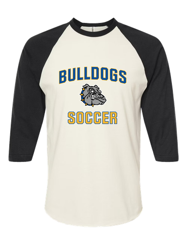 North Platte Bulldogs Soccer #1 Men's Baseball T-Shirt