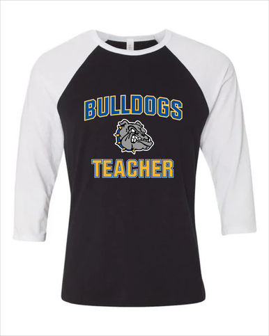 North Platte Bulldogs Teacher Men's Baseball T-Shirt