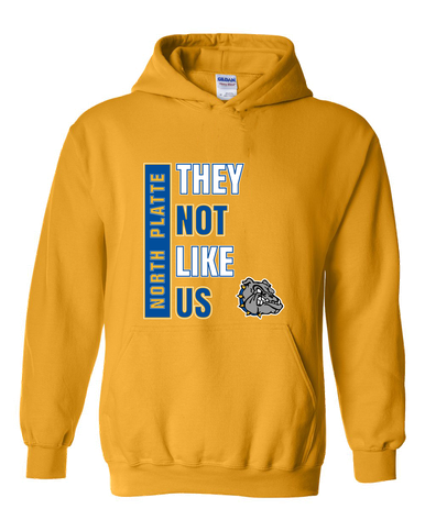 North Platte Bulldogs They Not Like Us #1 Men's Hoodie