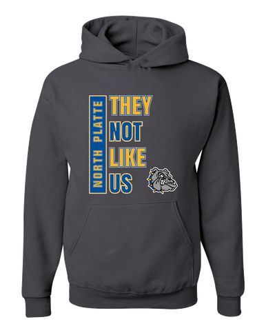 North Platte Bulldogs They Not Like Us #1 Men's Premium Hoodie