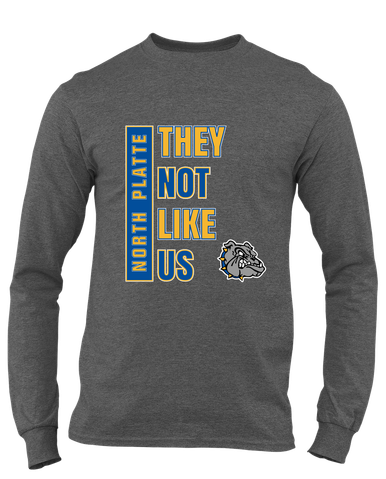 North Platte Bulldogs They Not Like Us #1 Men's Premium LS T-Shirt