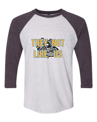 North Platte Bulldogs They Not Like Us #2 Women's Baseball T-Shirt