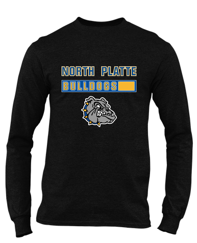 North Platte Bulldogs Mascot #7 Men's LS T-Shirt