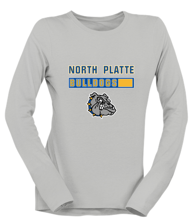 North Platte Bulldogs Mascot #7 Women's Premium LS T-Shirt