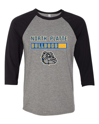 North Platte Bulldogs Mascot #7 Women's Baseball T-Shirt