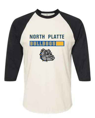 North Platte Bulldogs Mascot #7 Men's Baseball T-Shirt