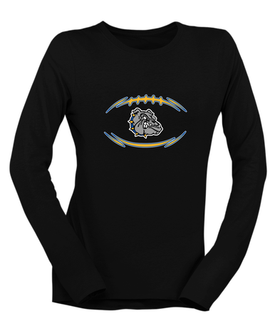 North Platte Bulldogs Football #3 Women's LS T-Shirt
