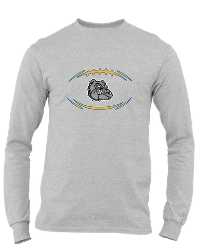 North Platte Bulldogs Football #3 Men's LS T-Shirt