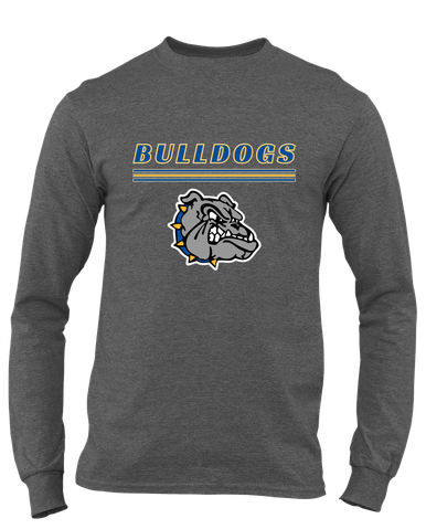 North Platte Bulldogs Mascot #8 Men's LS T-Shirt