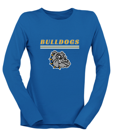 North Platte Bulldogs Mascot #8 Women's Premium LS T-Shirt