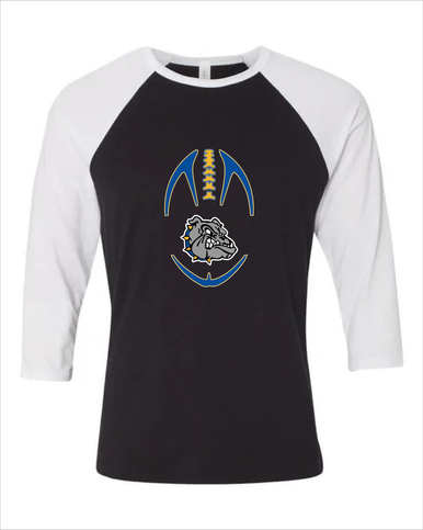 North Platte Bulldogs Football #4 Women's Baseball T-Shirt