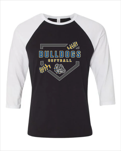 North Platte Bulldogs Softball #2 Women's Baseball T-Shirt