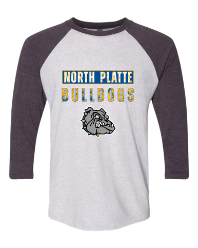 North Platte Bulldogs Mascot #9 Women's Baseball T-Shirt