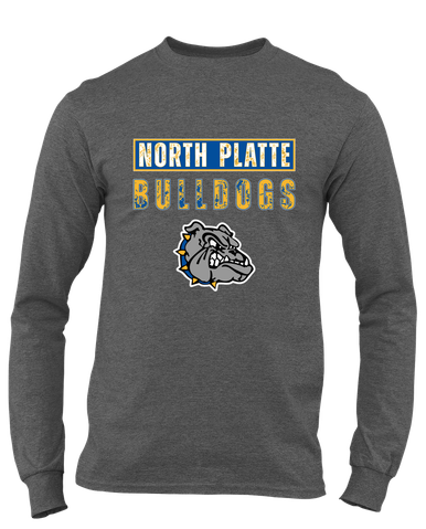North Platte Bulldogs Mascot #9 Men's Premium LS T-Shirt