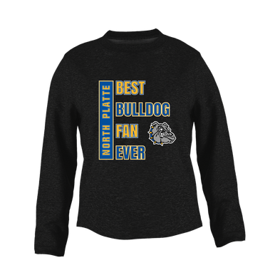 North Platte Bulldogs Best Bulldog Fan Women's Sweatshirt