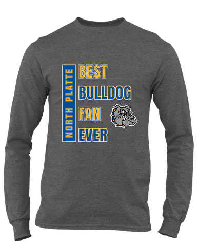 North Platte Bulldogs Best Bulldog Fan Men's LS T-Shirt