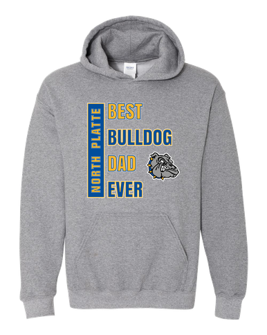 North Platte Bulldogs Best Bulldog Dad Men's Hoodie