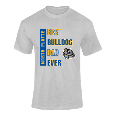 North Platte Bulldogs Best Bulldog Dad Men's Premium SS T-Shirt