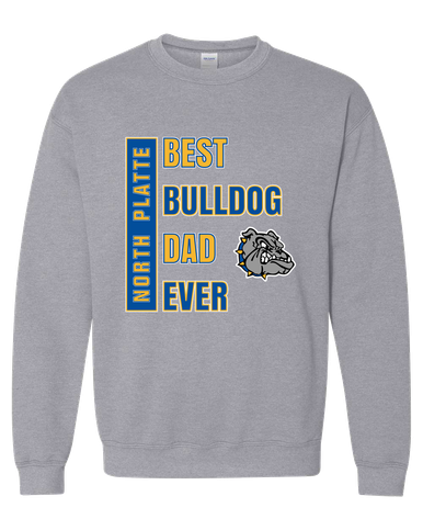 North Platte Bulldogs Best Bulldog Dad Men's Sweatshirt