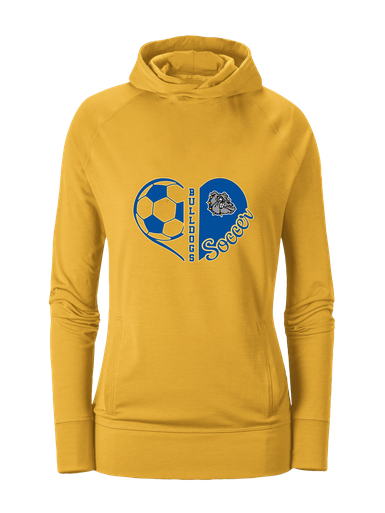 North Platte Bulldogs Heart Soccer Women's Hoodie