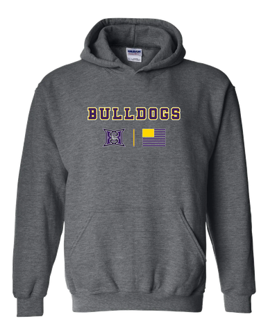 Hermiston Bulldogs Team Colors Flag Men's Hoodie