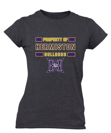 Hermiston Bulldogs Property Of Women's Premium SS T-Shirt
