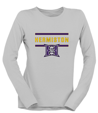 Hermiston Bulldogs Mascot #4 Women's LS T-Shirt