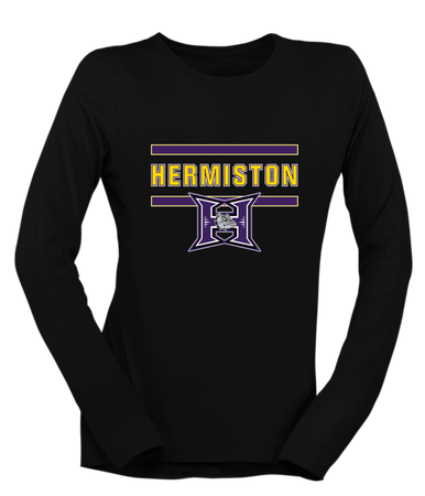 Hermiston Bulldogs Mascot #4 Women's Premium LS T-Shirt