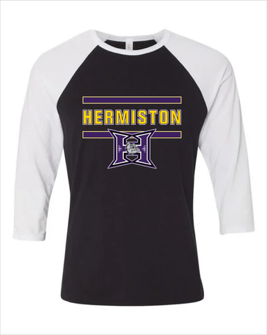 Hermiston Bulldogs Mascot #4 Women's Baseball T-Shirt