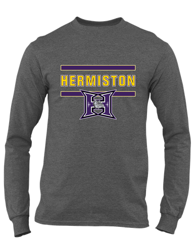 Hermiston Bulldogs Mascot #4 Men's LS T-Shirt