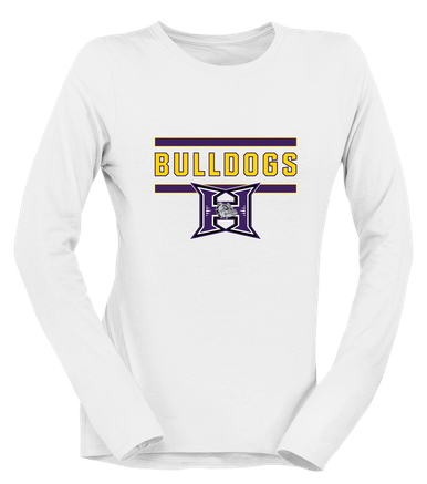 Hermiston Bulldogs Mascot #5 Women's LS T-Shirt