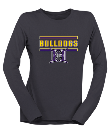 Hermiston Bulldogs Mascot #5 Women's Premium LS T-Shirt