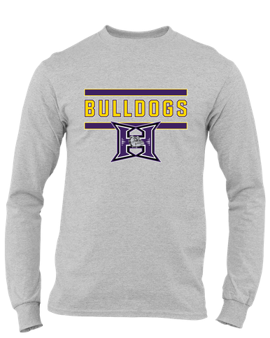 Hermiston Bulldogs Mascot #5 Men's LS T-Shirt