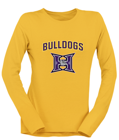 Hermiston Bulldogs Mascot #6 Women's LS T-Shirt