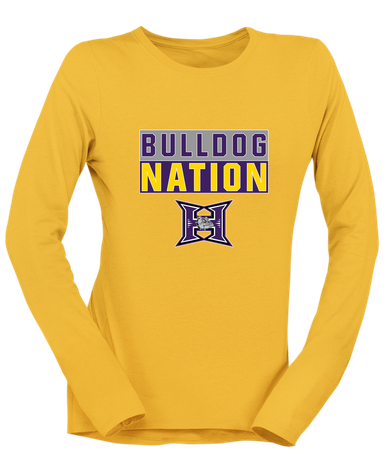 Hermiston Bulldogs Nation #1 Women's LS T-Shirt