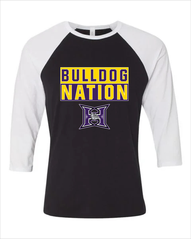 Hermiston Bulldogs Nation #1 Women's Baseball T-Shirt